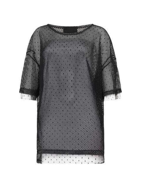 Valentino mesh overlay T-shirt
