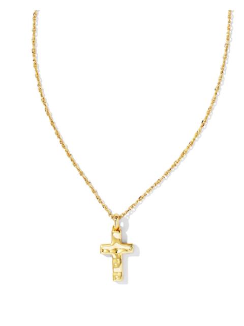 KENDRA SCOTT Cross Pendant Necklace in Gold