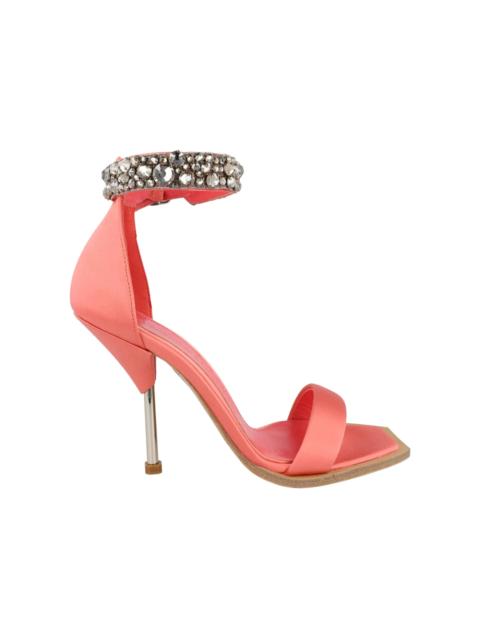 Alexander McQueen Alexander McQueen Crystal-Cuff Stiletto Heels Coral Crystal Silver (Women's)