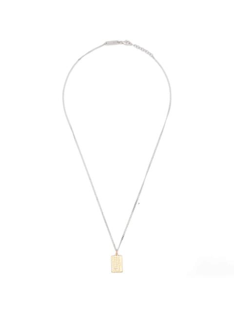 Maison Margiela Maison Margiela Numeric-logo-pendant Necklace
