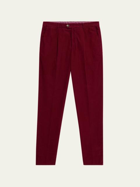 Brunello Cucinelli Men's Micro Corduroy Trousers