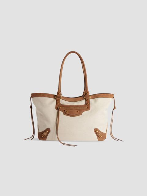 BALENCIAGA Women's Le City Beach Medium Tote Bag - Beige Camel