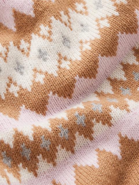 BODEN Edie Fair Isle Sweater-Camel Melange Fair Isle