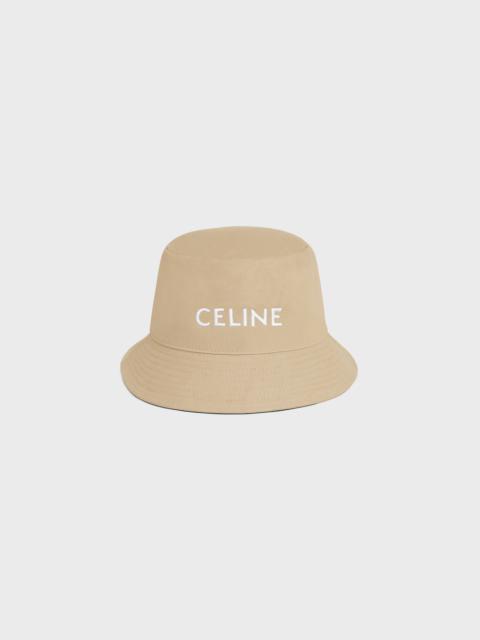 celine bucket hat in cotton gabardine