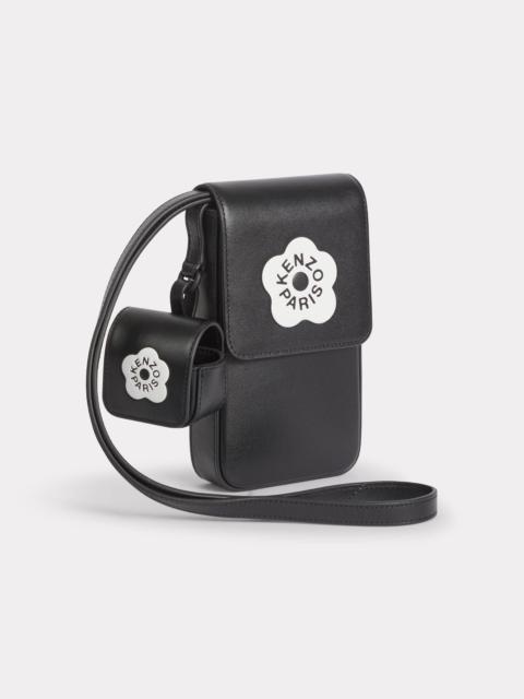 KENZO 'KENZO Stamp' leather phone holder on strap