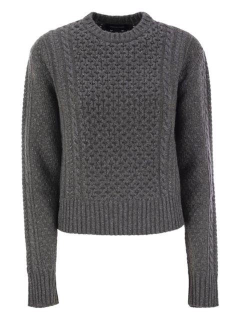FABIANA FILIPPI crew-neck fisherman sweater
