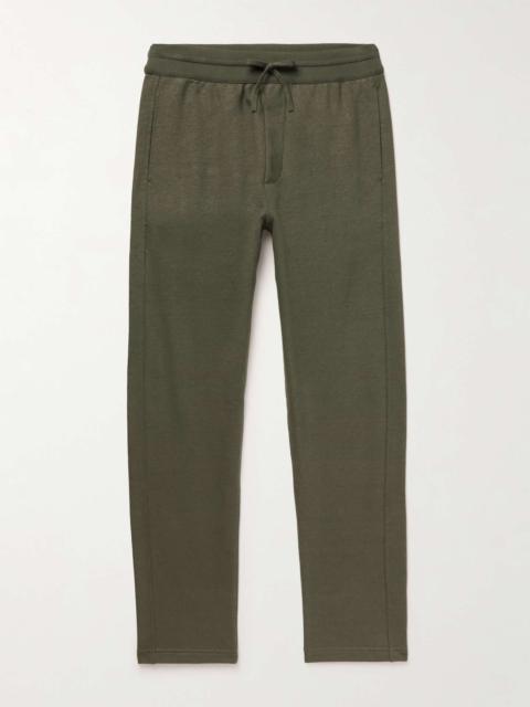 Kawaguchi Slim-Fit Cotton, Linen and Cashmere-Blend Jersey Sweatpants