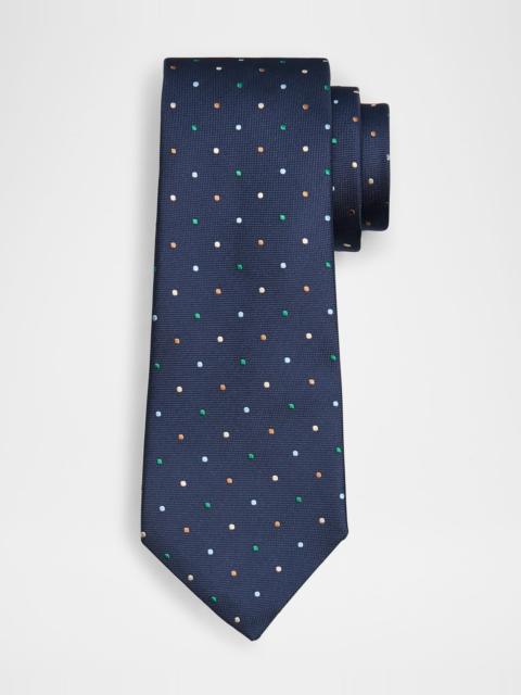 Paul Smith Men's Silk Micro-Polka Dot Silk Tie