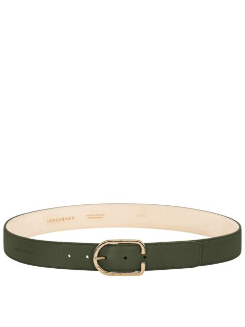 Le Foulonné Ladies' belt Khaki - Leather