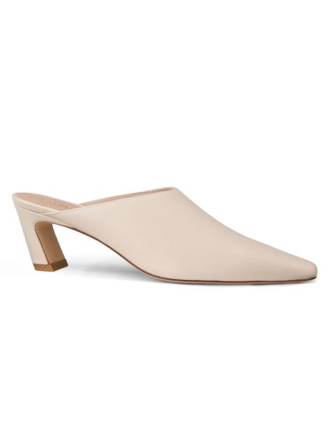 Stuart Weitzman Women's Stassi 50MM Leather Mules - Linen
