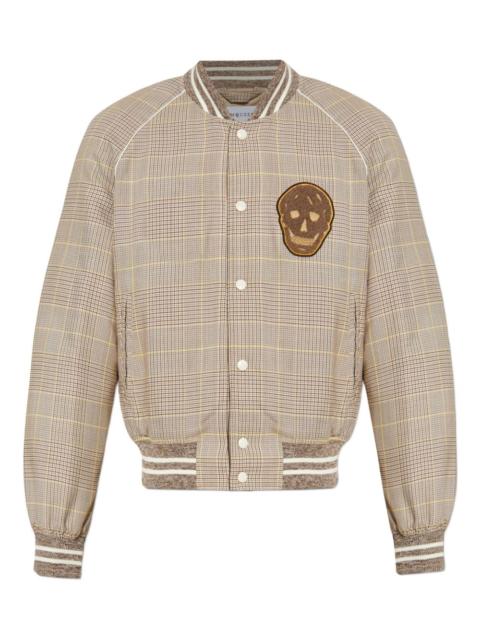 Alexander McQueen checked bomber jacket