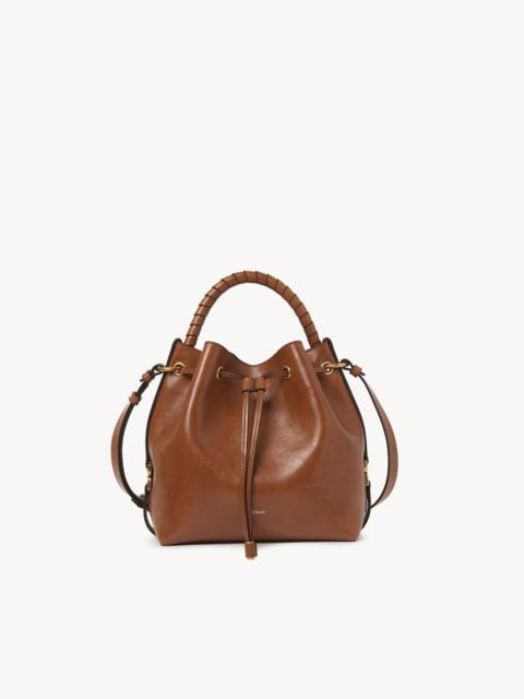 MARCIE BUCKET BAG IN SHINY LEATHER