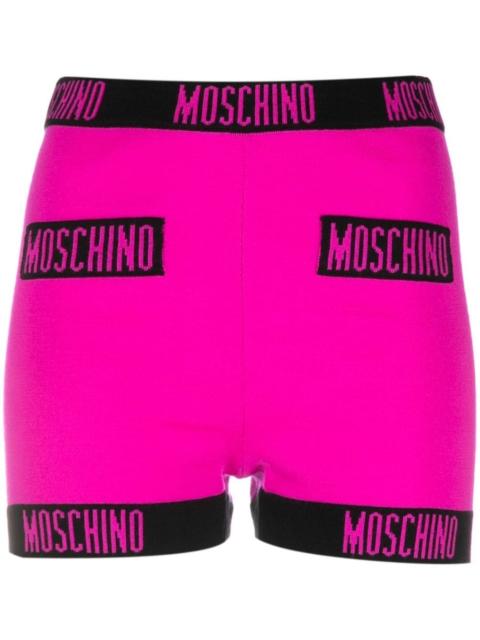 Moschino intarsia-knit mini shorts