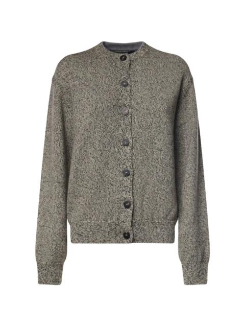 JACQUEMUS logo-intarsia wool cardigan