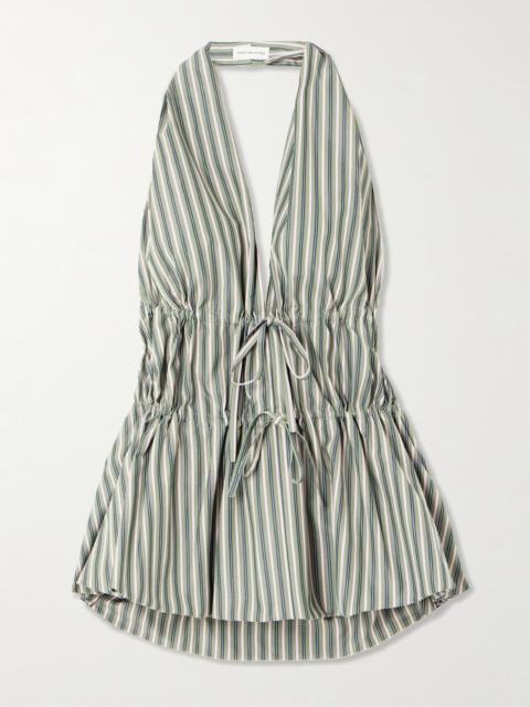Dries Van Noten Striped Cotton Halterneck Top