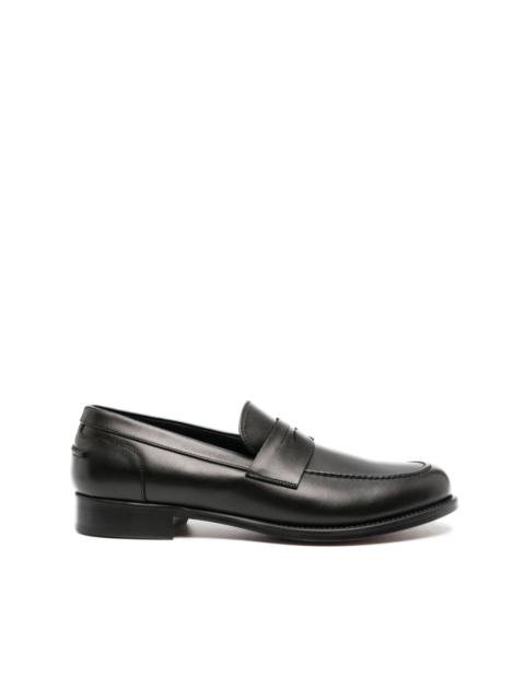 Canali calf leather loafers