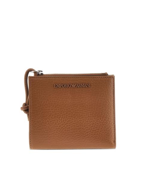 EMPORIO ARMANI zipped leather wallet
