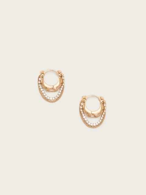 ALLSAINTS TRUDY SMALL CHAIN HOOP EARRINGS