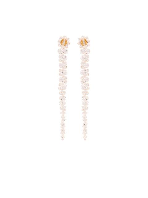 crystal-embellished dangle earrings