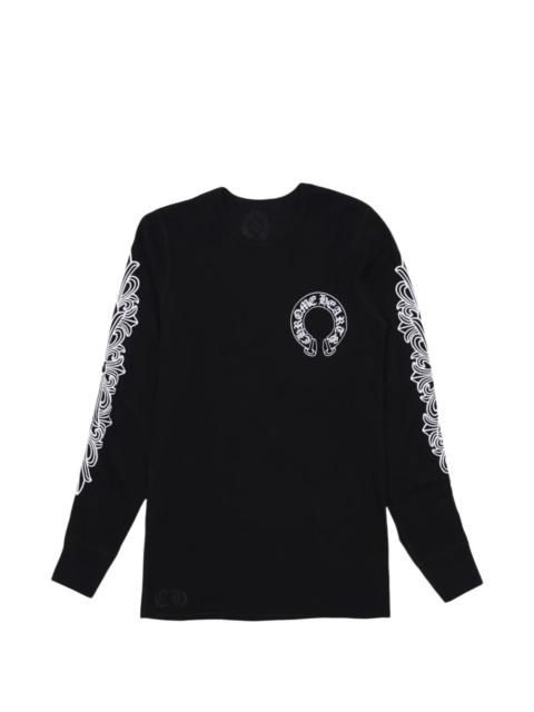 Chrome Hearts Horseshoe-print waffle-knit T-shirt