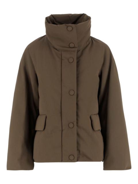 Aspesi high-collar button-fastening coat