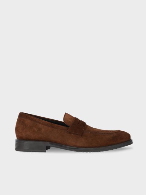 Paul Smith Brown Suede 'Pierce' Loafers