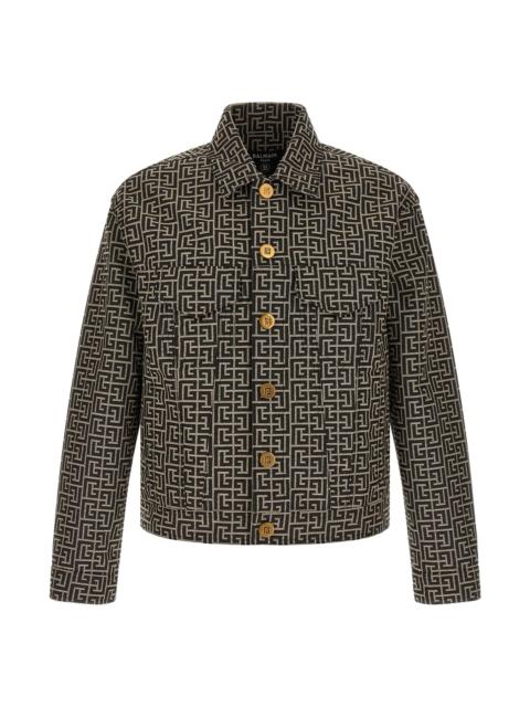 Balmain Jacquard monogram jacket