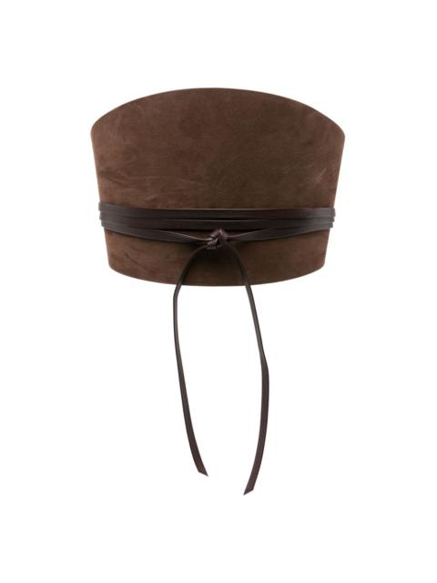 DÉHANCHE Undone Corset suede belt