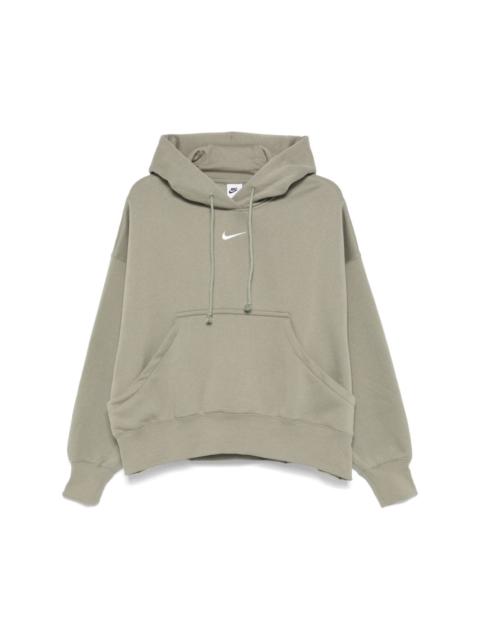 Swoosh-embroidered hoodie