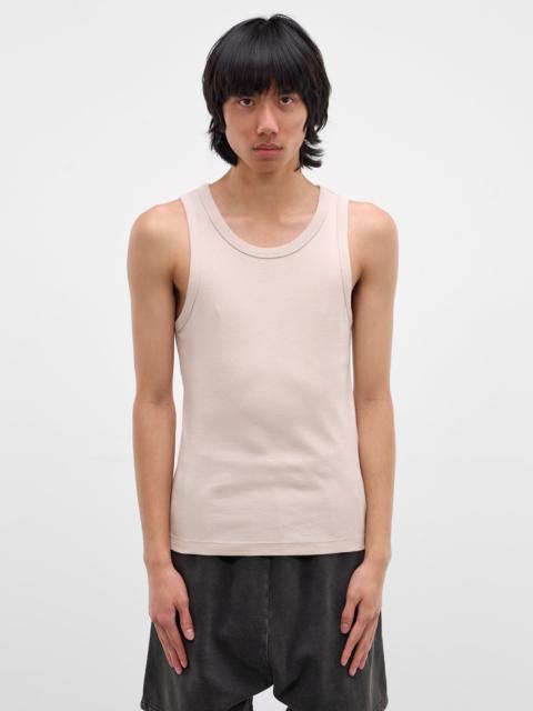 entire studios Off-White Rib-Knit Cotton Tank Top