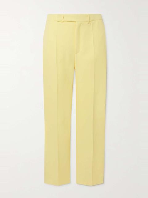 Chloé Cropped silk-satin straight-leg pants