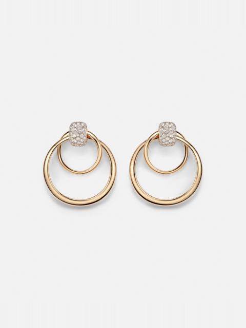 Pomellato Pomellato Together 18kt rose gold hoop earrings with diamonds