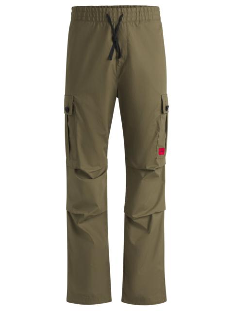 HUGO REGULAR-FIT CARGO TROUSERS IN RIPSTOP COTTON
