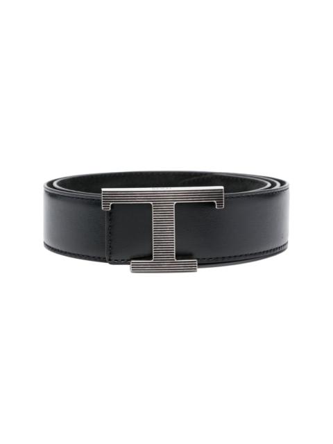 Tod's logo-buckle leather belt