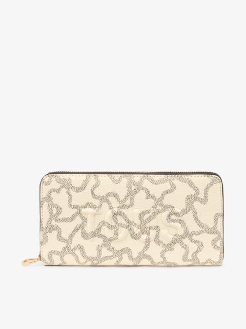 TOUS Beige Kaos Icon Wallet