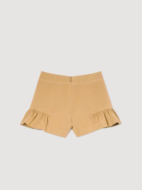 Sandro RUFFLED SHORTS