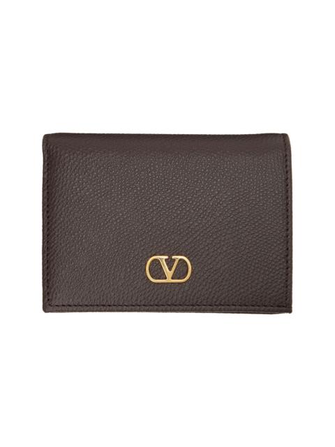 Valentino Brown VLogo Signature Wallet