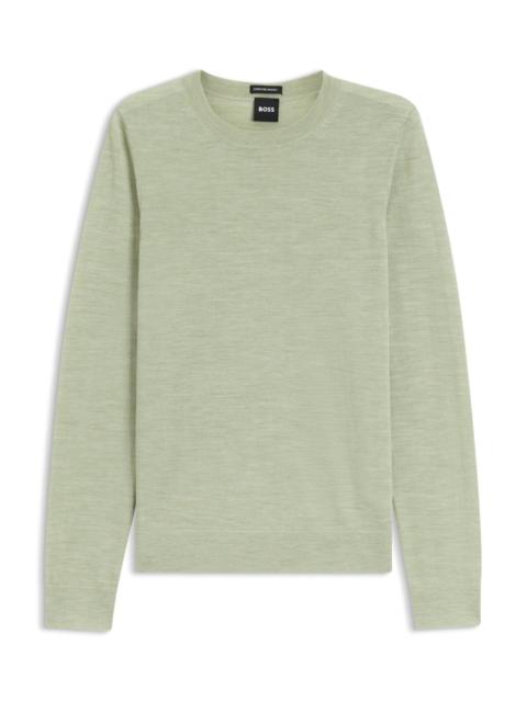 BOSS SLIM-FIT CREWNECK SWEATER IN MERINO WOOL