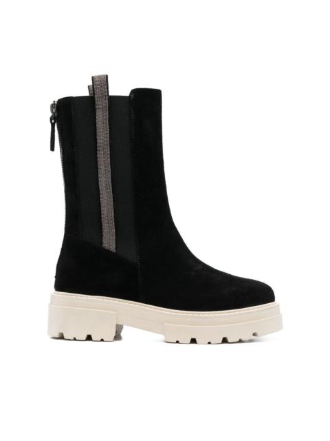FABIANA FILIPPI suede zip-fastening boots