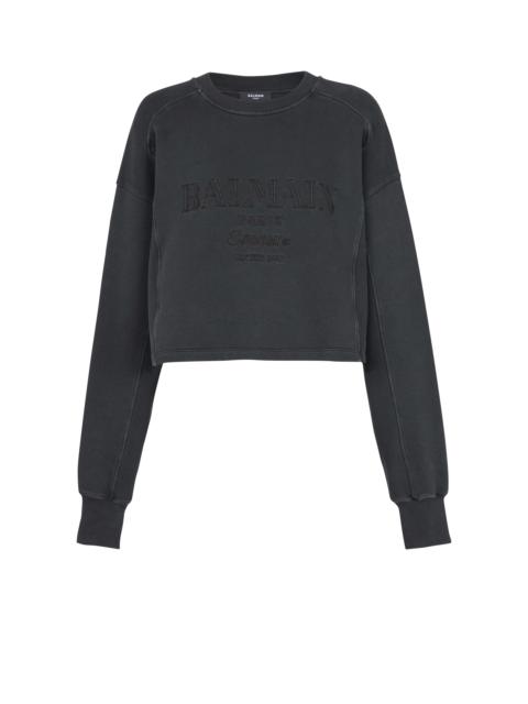 Balmain Balmain Couture embroidered sweatshirt
