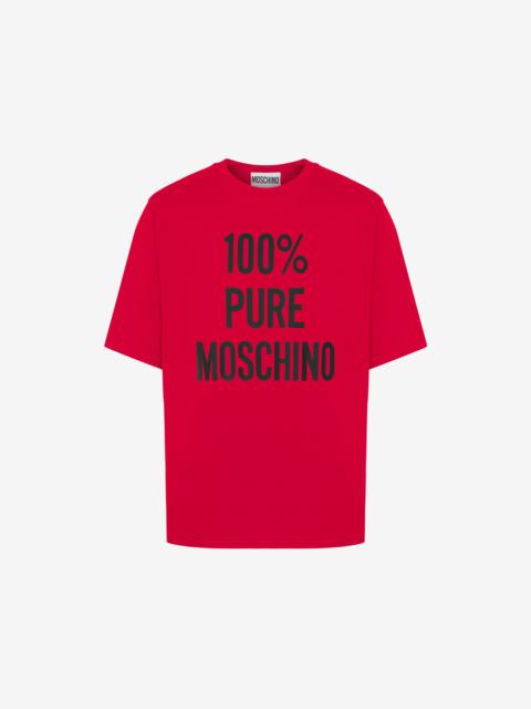 Moschino 100% PURE MOSCHINO ORGANIC JERSEY T-SHIRT