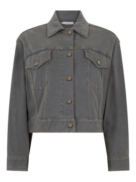 PESERICO cropped denim jacket