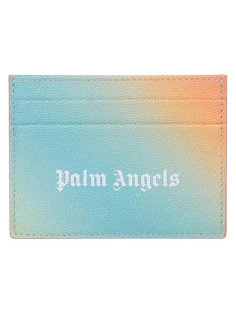 Palm Angels Palm Angels Rainbow Caviar Card Holder Blue