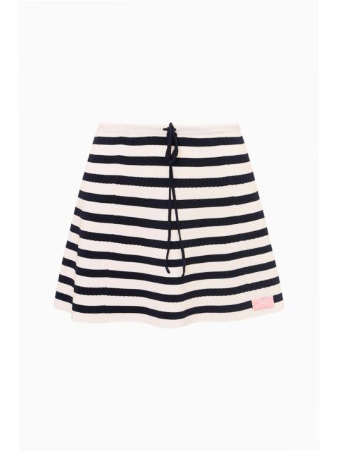 LoveShackFancy Jeanie Stretch Knit Mini Skirt