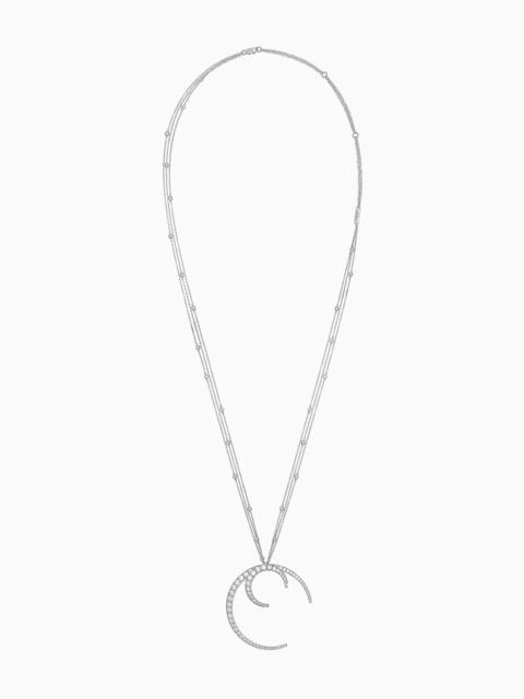 GIORGIO ARMANI 18K WHITE-GOLD, DIAMOND FIRMAMENTO NECKLACE