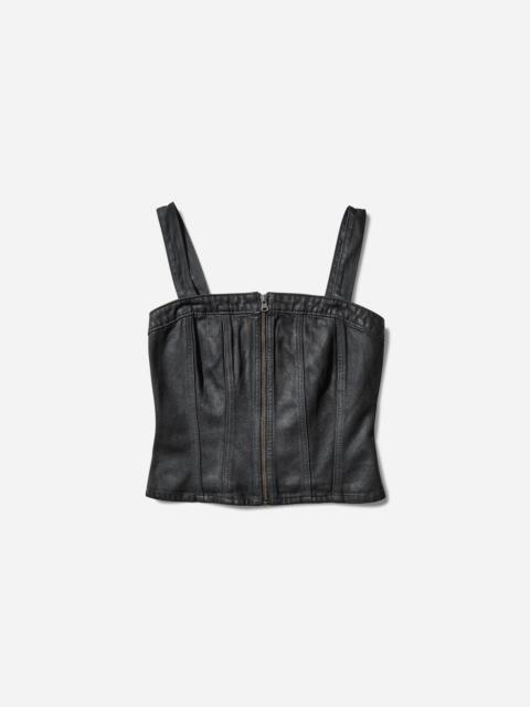 Women's Sculpted Bustier Top Black