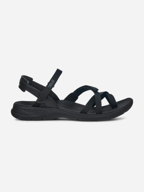 Teva Women's TirraTraveler Slingback Sandal in Black/Black