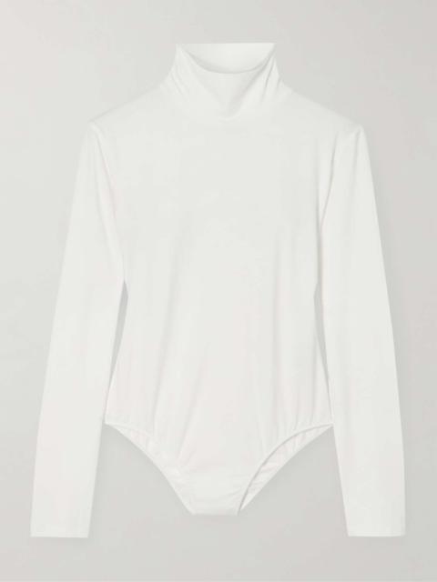 Another Tomorrow Stretch-cotton and Lyocell-blend jersey turtleneck bodysuit