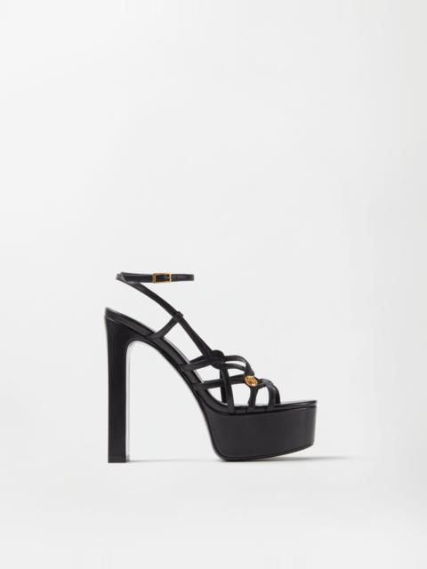 VERSACE Valentina Nappa Platform Sandals 140 mm