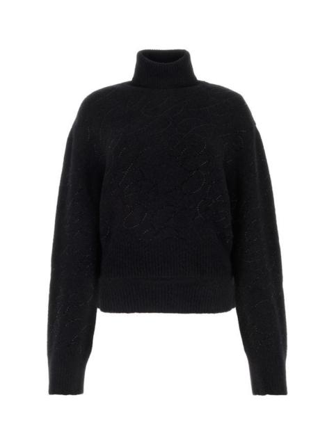 Black alpaca blend sweater